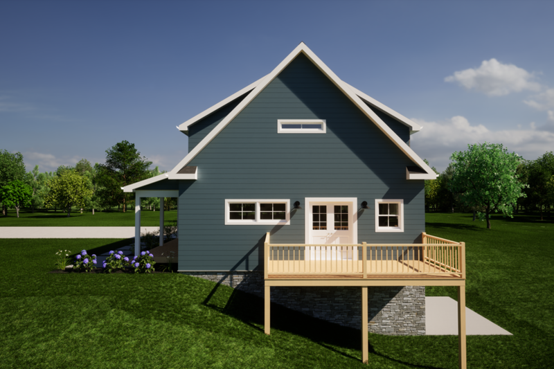 House Design - Exterior - Other Elevation 2 for Craftsman House Plan #1116-22 - 3 bed, 2 bath