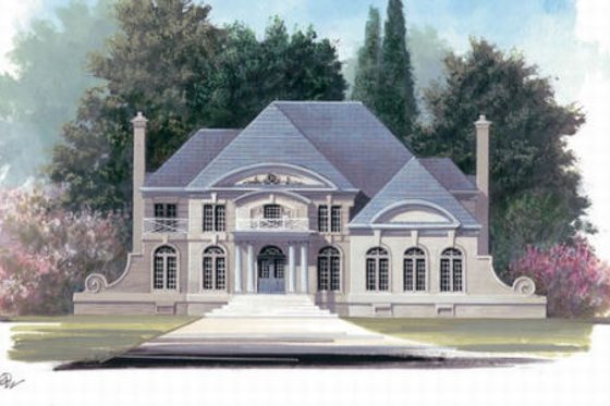 Exterior - Other Elevation for Classical House Plan #119-139 - 4 bed, 3.5 bath