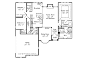 Country Style House Plan - 3 Beds 2 Baths 1694 Sq/Ft Plan #927-282 Floor 