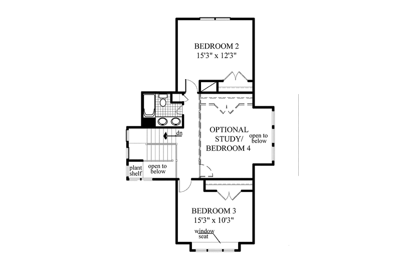 Dream House Plan - Floor Plan - Upper Floor for Country House Plan #953-112 - 3 bed, 2.5 bath