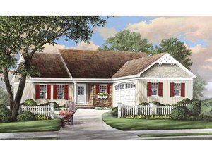 Dream House Plan - Ranch Exterior - Front Elevation Plan #137-364