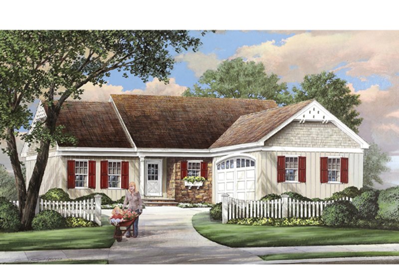 Home Plan - Ranch Exterior - Front Elevation Plan #137-364