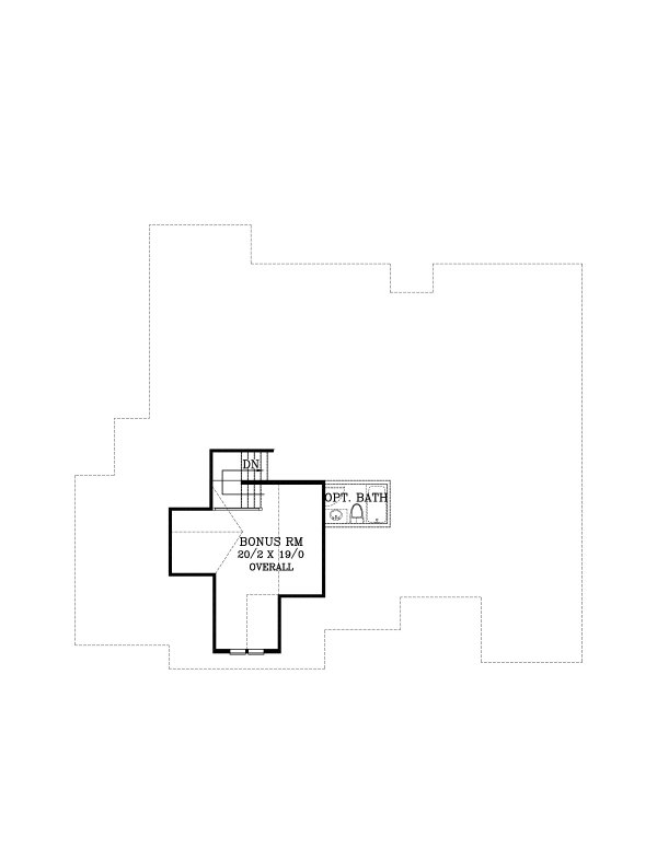 Craftsman Floor Plan - Upper Floor Plan #53-677