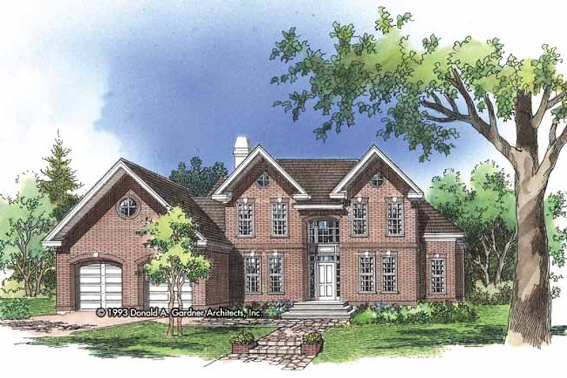 Architectural House Design - Colonial Exterior - Front Elevation Plan #929-159