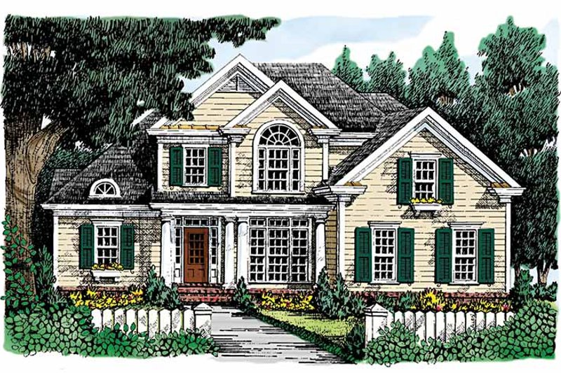 Architectural House Design - Country Exterior - Front Elevation Plan #927-691