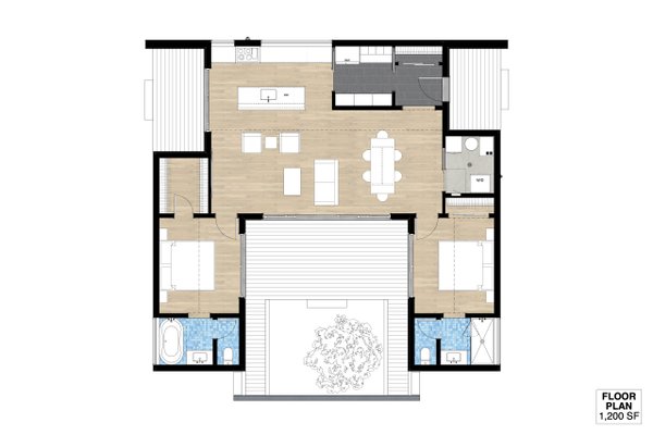 Modern Floor Plan - Main Floor Plan #933-20