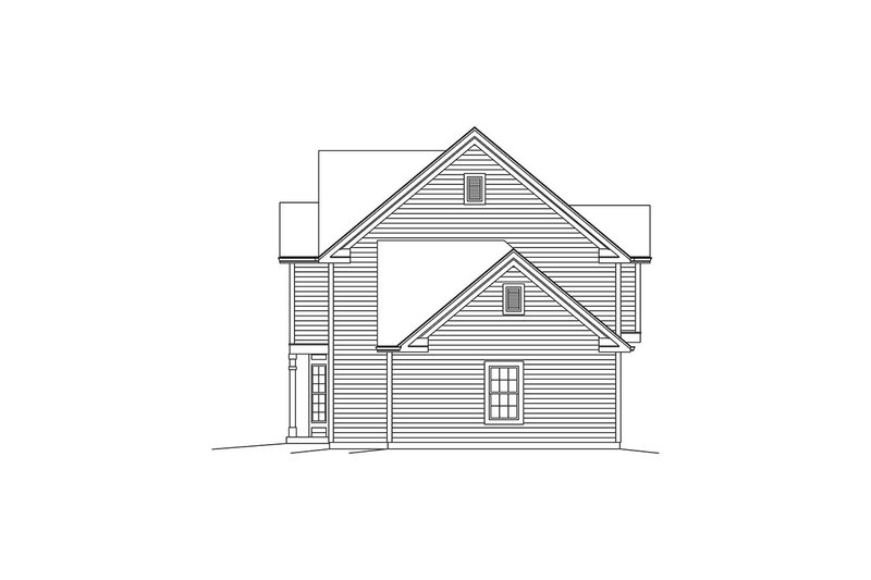 House Design - Exterior - Other Elevation 1 for Traditional House Plan #57-660 - 4 bed, 2.5 bath