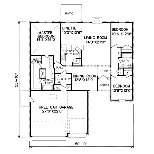 Traditional Floor Plan - Main Floor Plan #65-324
