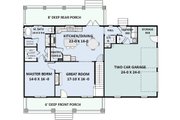 Country Style House Plan - 3 Beds 2.5 Baths 1882 Sq/Ft Plan #44-197 