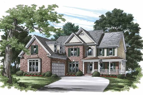 Exterior - Front Elevation 3 for Country House Plan #927-462 - 5 bed, 4 bath