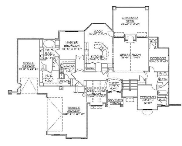 House Plan Design - European Floor Plan - Main Floor Plan #945-125