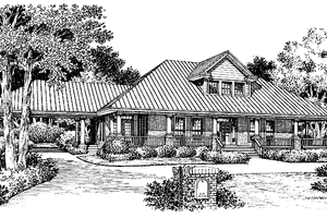 Home Plan - Mediterranean Exterior - Front Elevation Plan #417-682