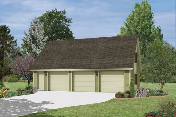 Exterior - Front Elevation 3 for Traditional House Plan #57-630, 0 bath