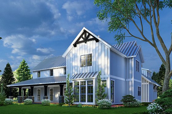 Exterior - Other Elevation for Country House Plan #923-231 - 3 bed, 4 bath