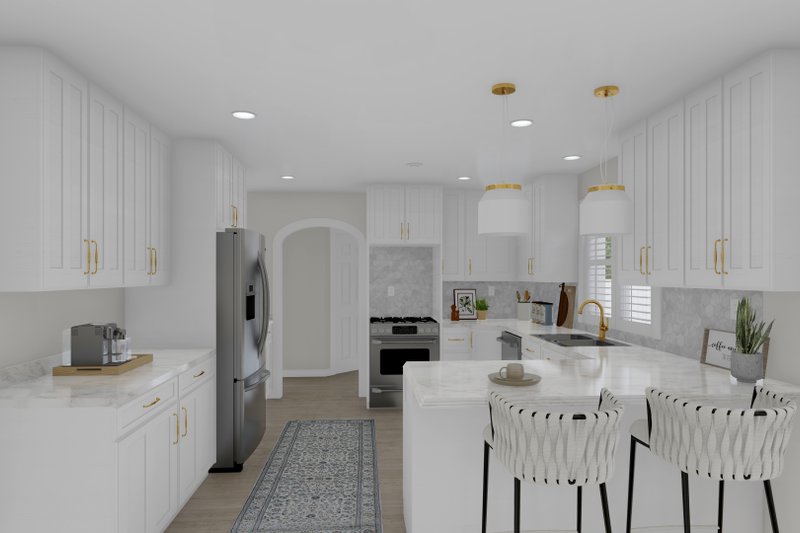 Architectural House Design - Interior - Kitchen 1 for Farmhouse House Plan #1060-178 - 4 bed, 2.5 bath