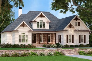 Country Exterior - Front Elevation Plan #927-287