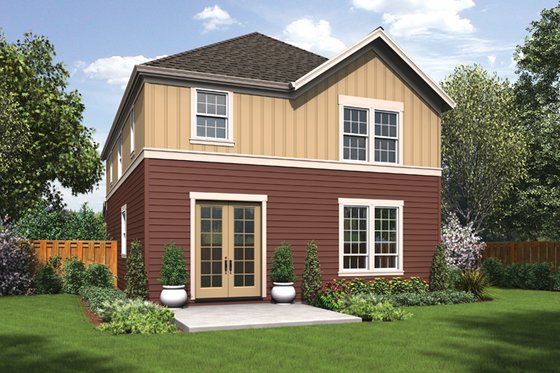 Exterior - Rear Elevation for Traditional House Plan #48-912 - 4 bed, 2.5 bath