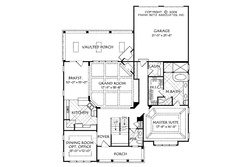 Dream House Plan - Floor Plan - Main Floor for Country House Plan #927-522 - 3 bed, 3.5 bath