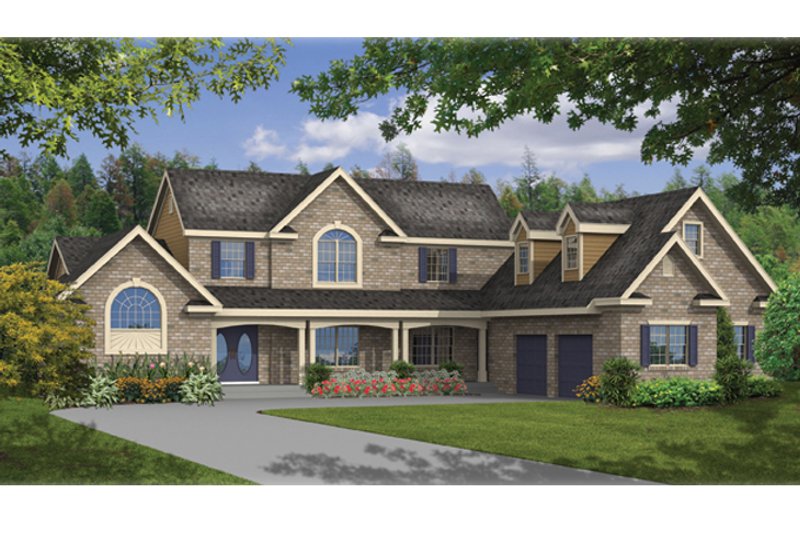 Home Plan - Exterior - Front Elevation 3 for Traditional House Plan #314-275 - 4 bed, 3.5 bath