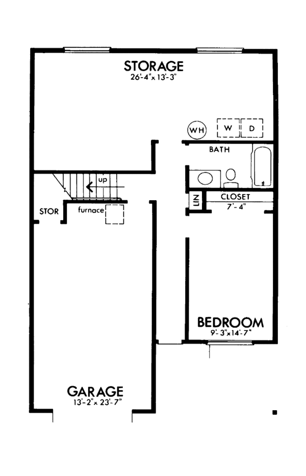 Home Plan - Contemporary Floor Plan - Lower Floor Plan #320-1014