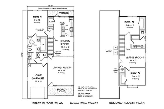Floor Plan - Main Floor 1 for Cottage House Plan #513-2246 - 3 bed, 2.5 bath