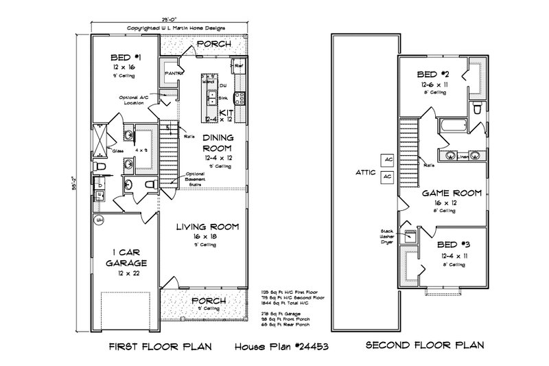 Home Plan - Floor Plan - Main Floor 1 for Cottage House Plan #513-2246 - 3 bed, 2.5 bath