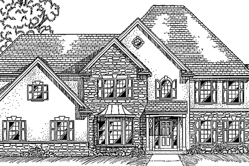 House Plan Design - European Exterior - Front Elevation Plan #994-5