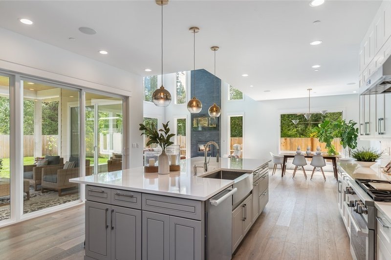 House Blueprint - Interior - Kitchen for Contemporary House Plan #1066-121 - 4 bed, 2.5 bath