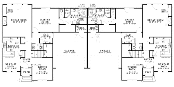 House Plan Design - Country Floor Plan - Main Floor Plan #17-3194