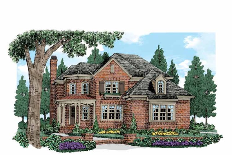 Home Plan - Exterior - Front Elevation 3 for Traditional House Plan #927-517 - 4 bed, 3.5 bath