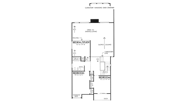 Home Plan - Prairie Floor Plan - Upper Floor Plan #320-1211