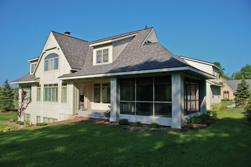 Home Plan - Exterior - Rear Elevation 2 for European House Plan #928-215 - 3 bed, 3.5 bath