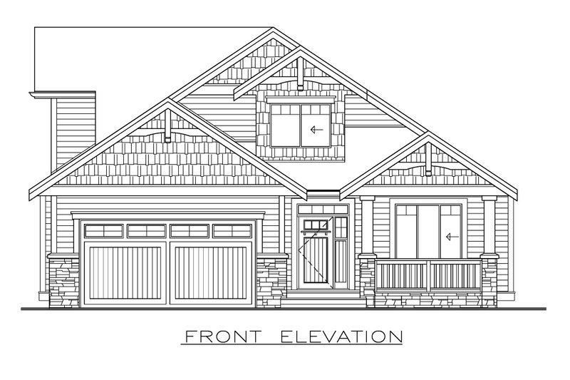 Dream House Plan - Exterior - Front Elevation 3 for Craftsman House Plan #1100-154 - 3 bed, 2.5 bath