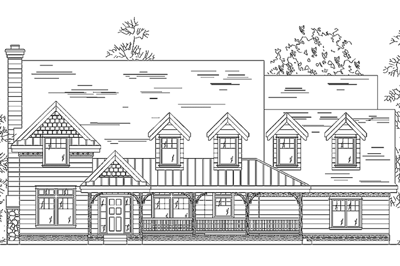 House Plan Design - Exterior - Front Elevation 3 for Country House Plan #945-46 - 4 bed, 2.5 bath
