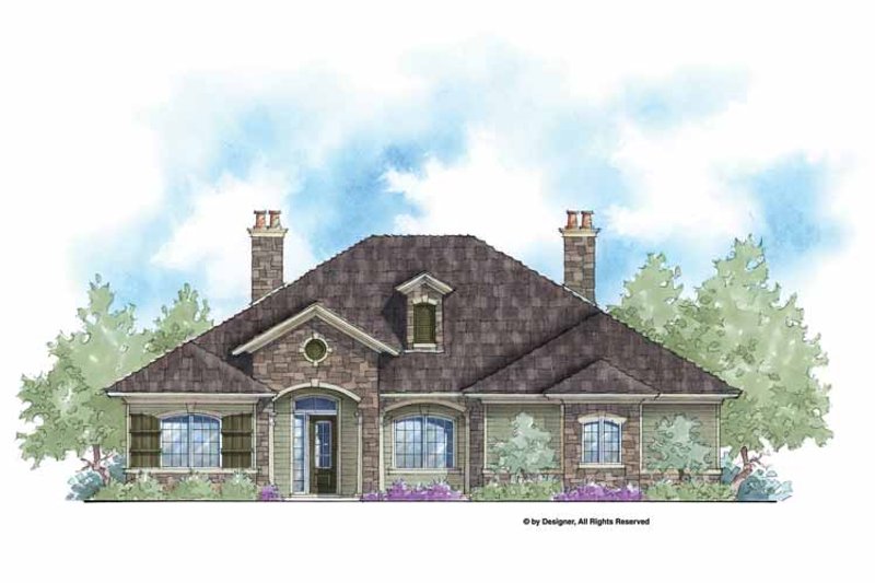 House Blueprint - Country Exterior - Front Elevation Plan #938-59