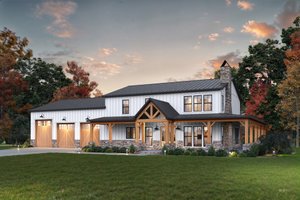 House Plan Design - Barndominium Exterior - Front Elevation Plan #1074-126