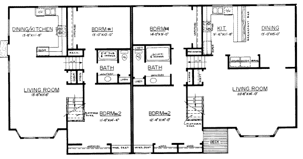 Modern Floor Plan - Main Floor Plan #303-202