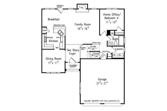 Floor Plan - Main Floor for Country House Plan #927-671 - 4 bed, 3 bath