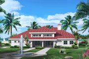 Mediterranean Style House Plan - 3 Beds 2.5 Baths 2014 Sq/Ft Plan #57-687 