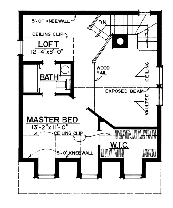 Dream House Plan - Craftsman Floor Plan - Upper Floor Plan #1016-66