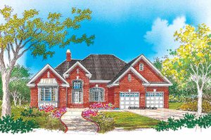 Ranch Exterior - Front Elevation Plan #929-656