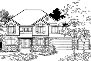 Architectural House Design - Country Exterior - Front Elevation Plan #308-247