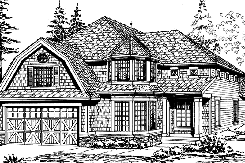 Home Plan - Exterior - Front Elevation 3 for Craftsman House Plan #132-316 - 3 bed, 2.5 bath