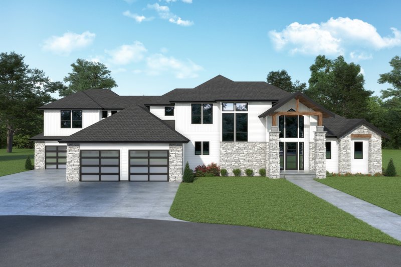 Traditional Style House Plan - 5 Beds 4.5 Baths 4641 Sq/Ft Plan #1070-181