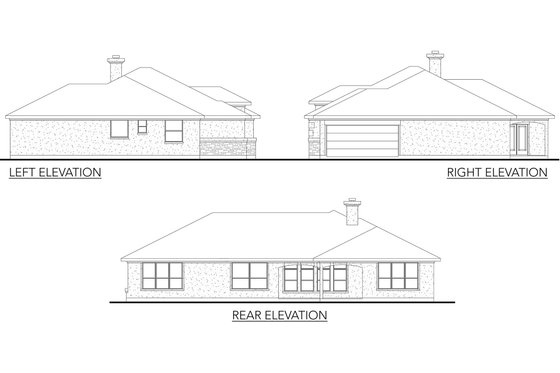 Exterior - Other Elevation for Mediterranean House Plan #80-149 - 4 bed, 3 bath