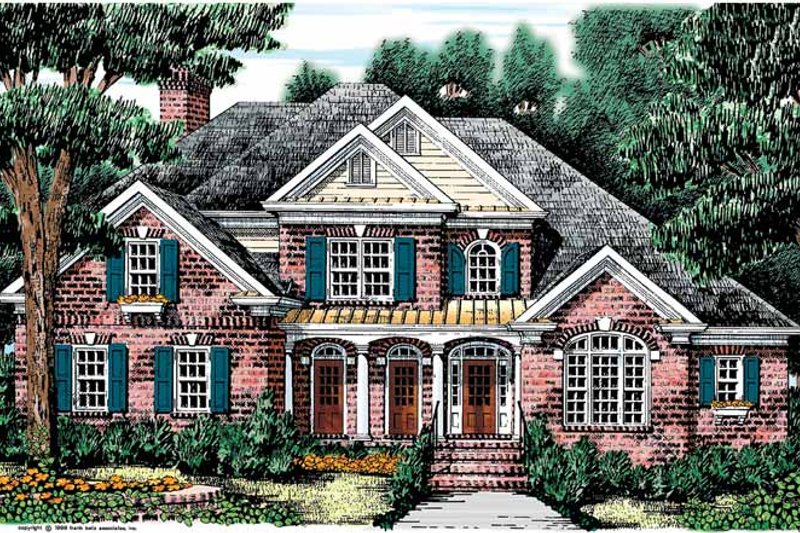 Dream House Plan - Traditional Exterior - Front Elevation Plan #927-573