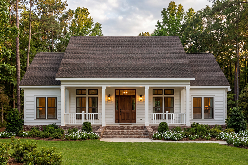 Exterior - Front Elevation 2 for Southern House Plan #406-284 - 4 bed, 2.5 bath