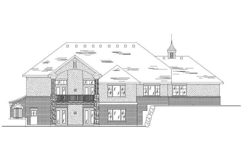 Home Plan - Exterior - Rear Elevation for Country House Plan #945-120 - 3 bed, 2.5 bath