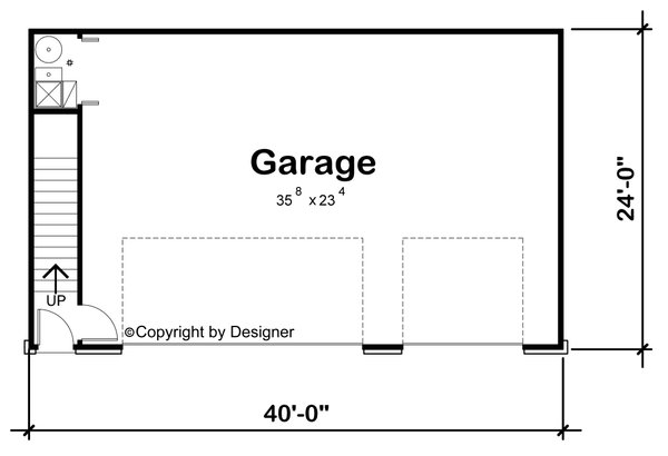 Dream House Plan - Floor Plan - Main Floor for Cottage House Plan #20-2657 - 1 bed, 1 bath