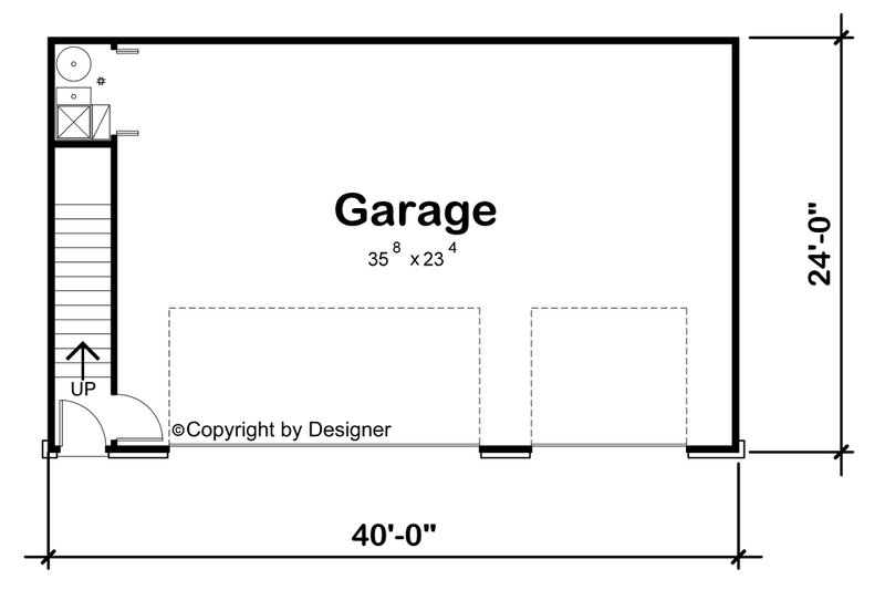 Dream House Plan - Floor Plan - Main Floor for Cottage House Plan #20-2657 - 1 bed, 1 bath
